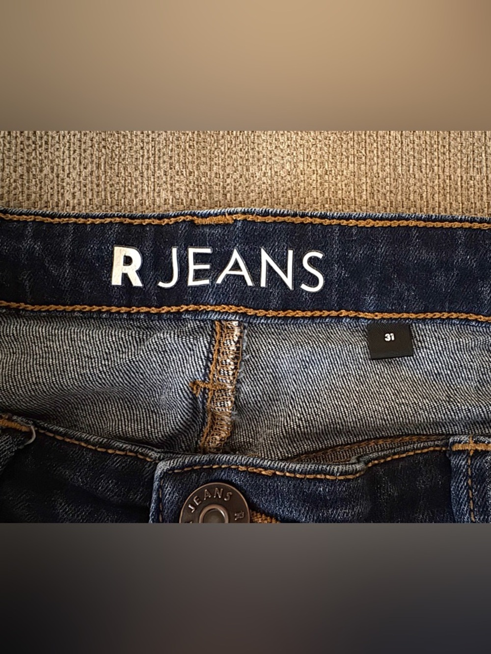 Reitman’s Dark Blue Denim Button-Front Mini Skirt - Size 31 - Picture 6 of 8